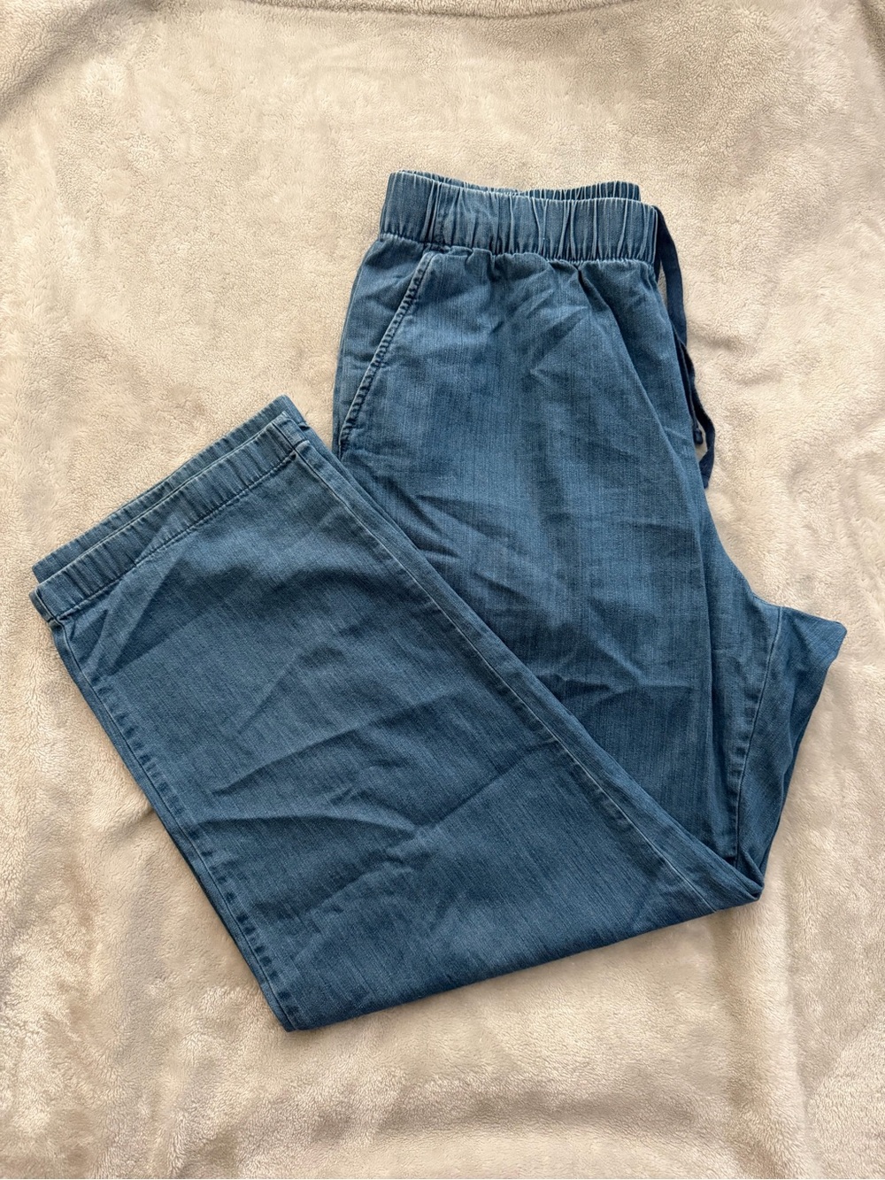 Uniqlo : Cotton relax ankle pants